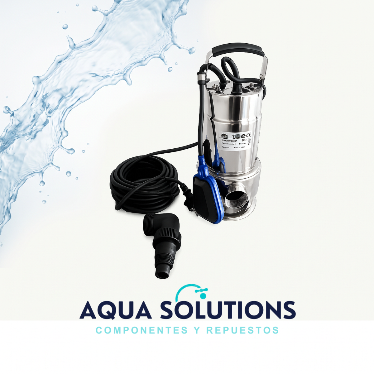 BOMBA SUMERGIBLE DE ACHIQUE PARA AGUAS LIMPIAS GUT SERIE GKS INOX