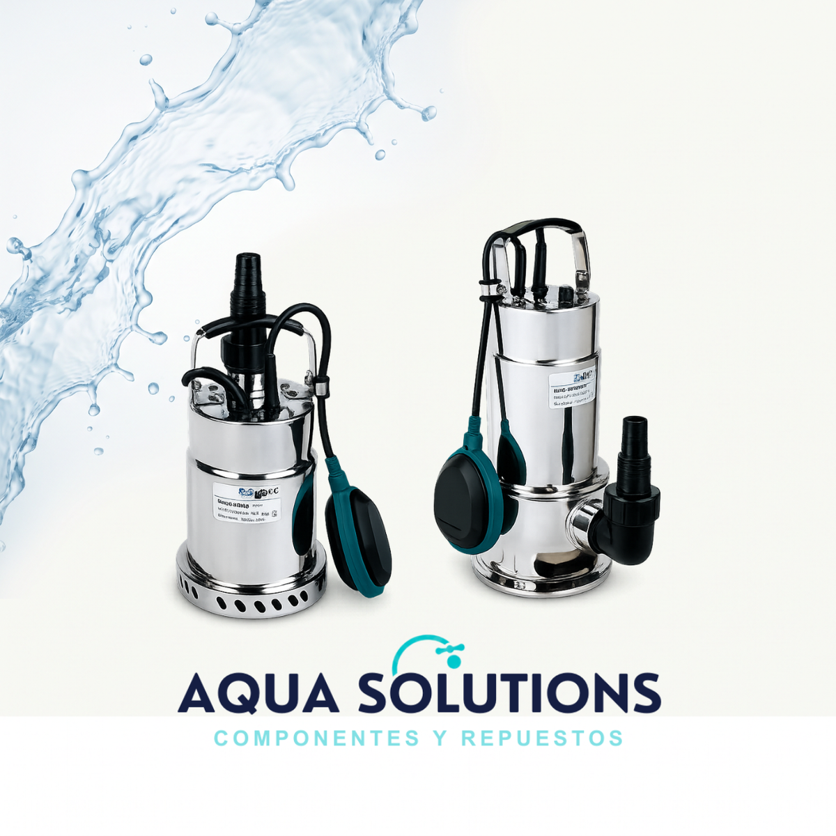BOMBA SUMERGIBLE DE ACHIQUE PARA AGUAS LIMPIAS GUT SERIE GKS INOX