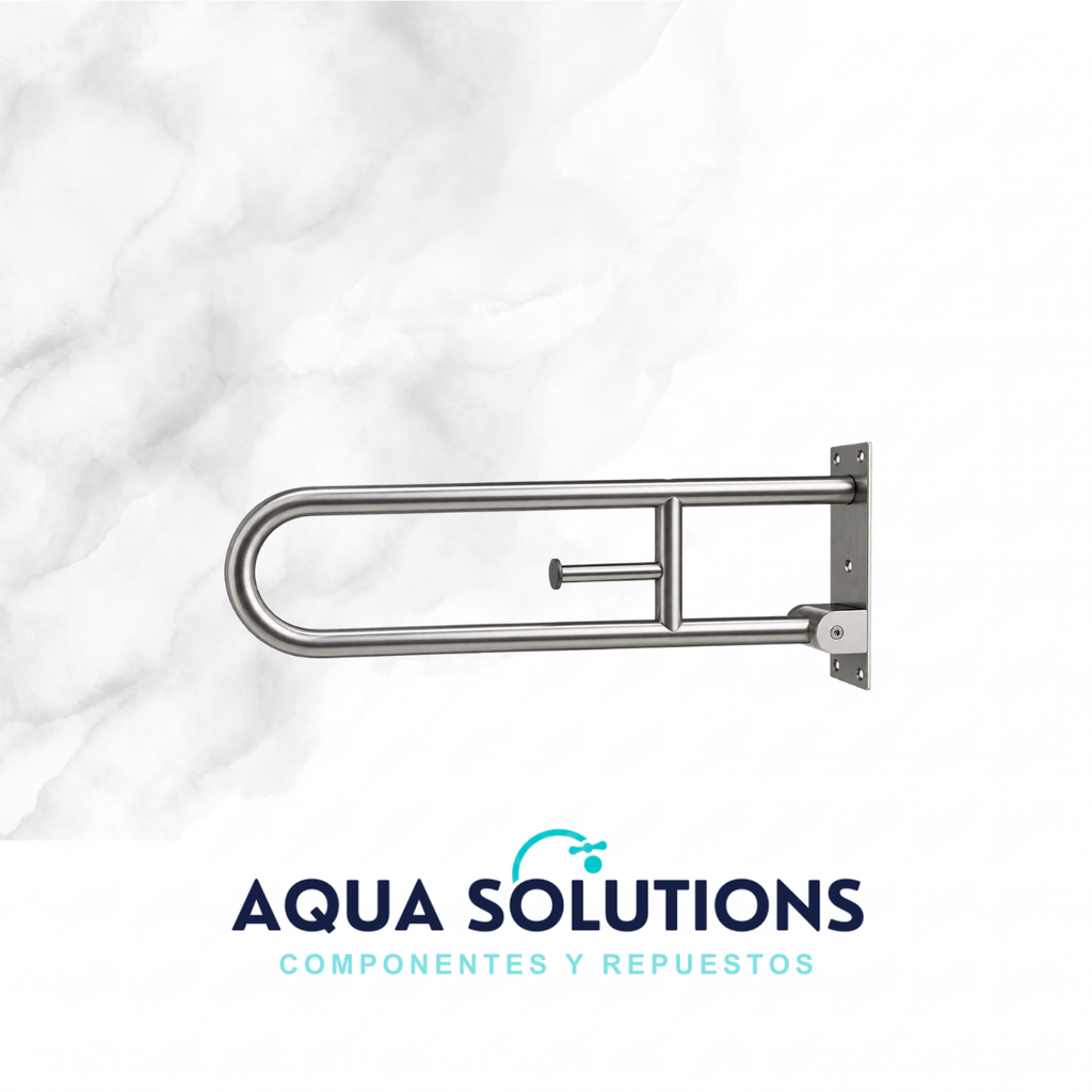BARRA ABATIBLE ACERO INOX SATINADO 800MM GUT MOD. GIF406