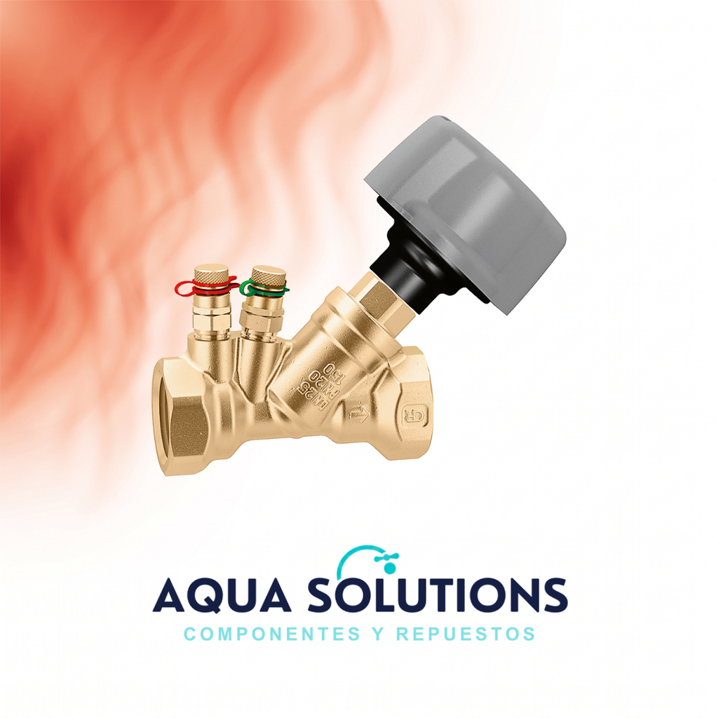 VÁLVULA DE EQUILIBRADO CALEFFI CON TOMAS DE MEDICIÓN Y VENTURI SERIE 130