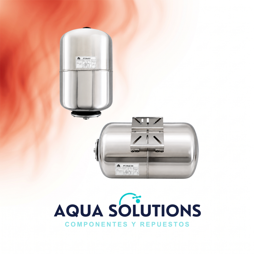 VASO EXPANSIÓN INOX AISI 304 MEMBRANA EPDM INTERCAMBIABLE GUT SERIE PT