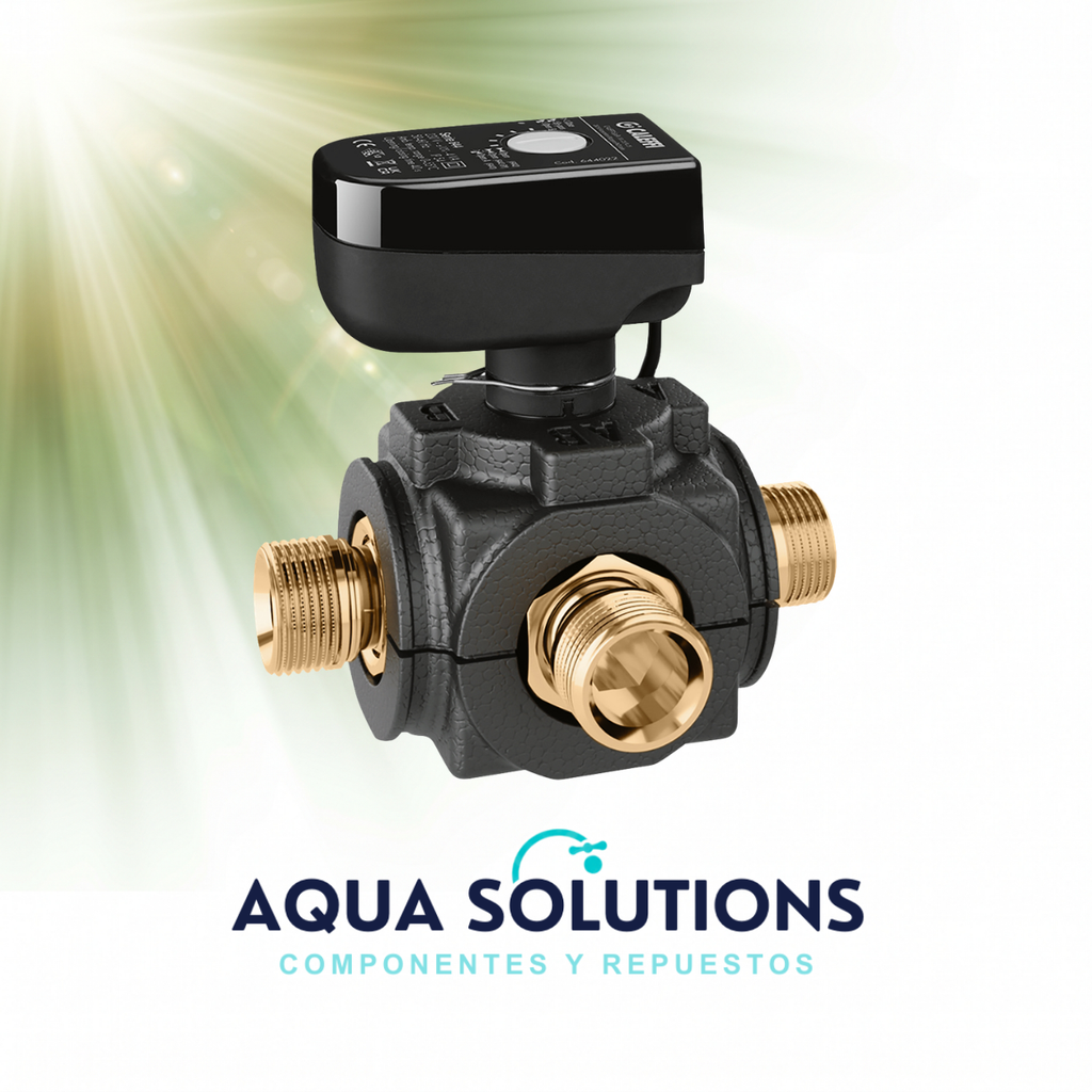 VÁLVULA MOTORIZADA 3 VÍAS PARA AEROTERMIA CALEFFI 1" SERIE 6445