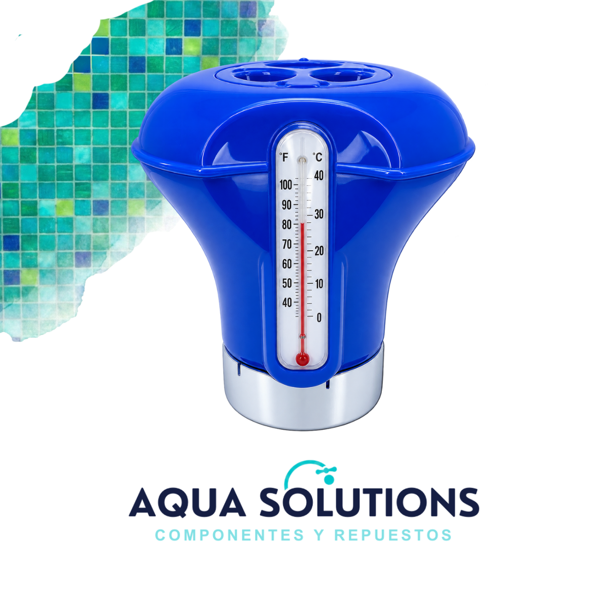DISPENSADOR FLOTANTE QUÍMICO CON TERMÓMETRO GUT PT 14SW